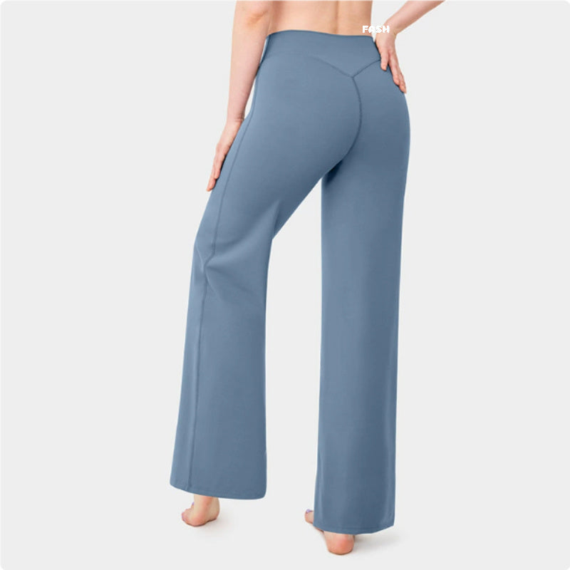 Fashionable Loose Straight-leg Yoga Pants For Women