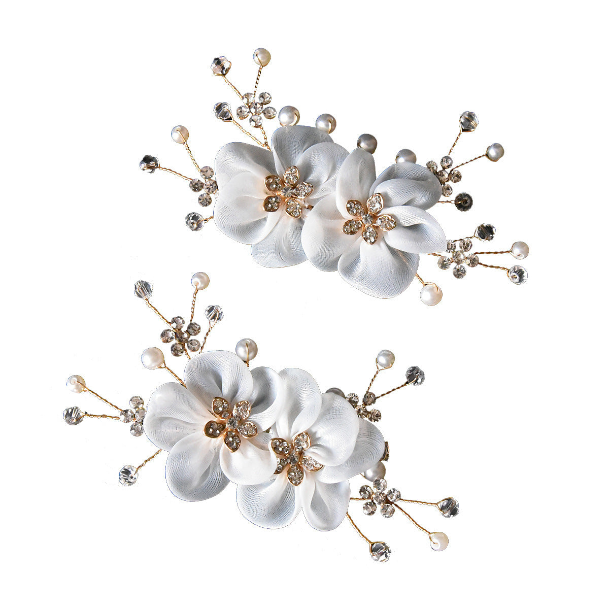 Bridal Wedding Shoes Handmade Pearl Decorative Buckle