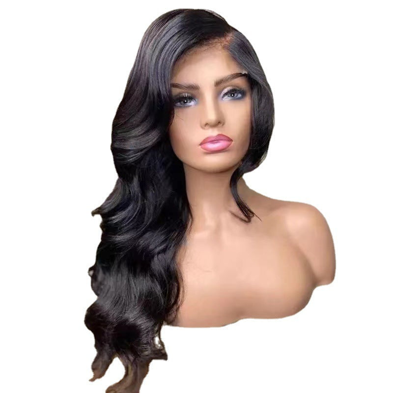 European And American Ladies Long Roll High-temperature Fiber Chemical Fiber Wig