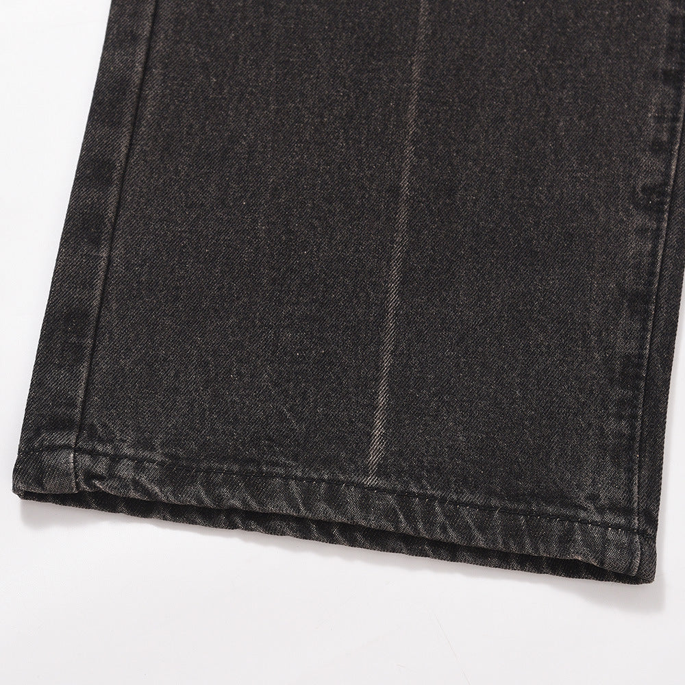 American Basic Style Straight Jeans Men