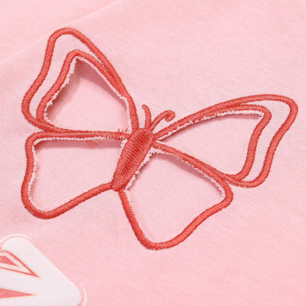 Butterfly Bottoming Casual Tops For Men And Women