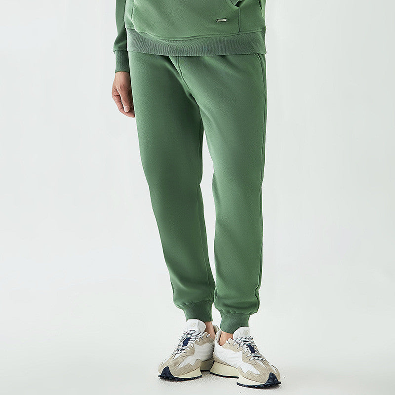 Heavy Beam Foot Shut Drawstring Thickened Velvet Sweatpants