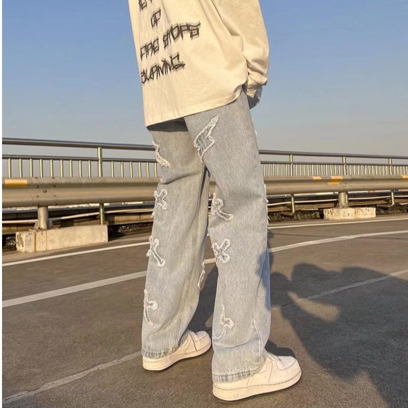 Niche Cross Jeans Female American Style