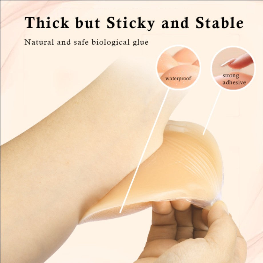 Women's Invisible Silicone Bra Adjustable Straps Lightweight Comfort Natural Lift For Daily Casual Sports Underwear Accessories