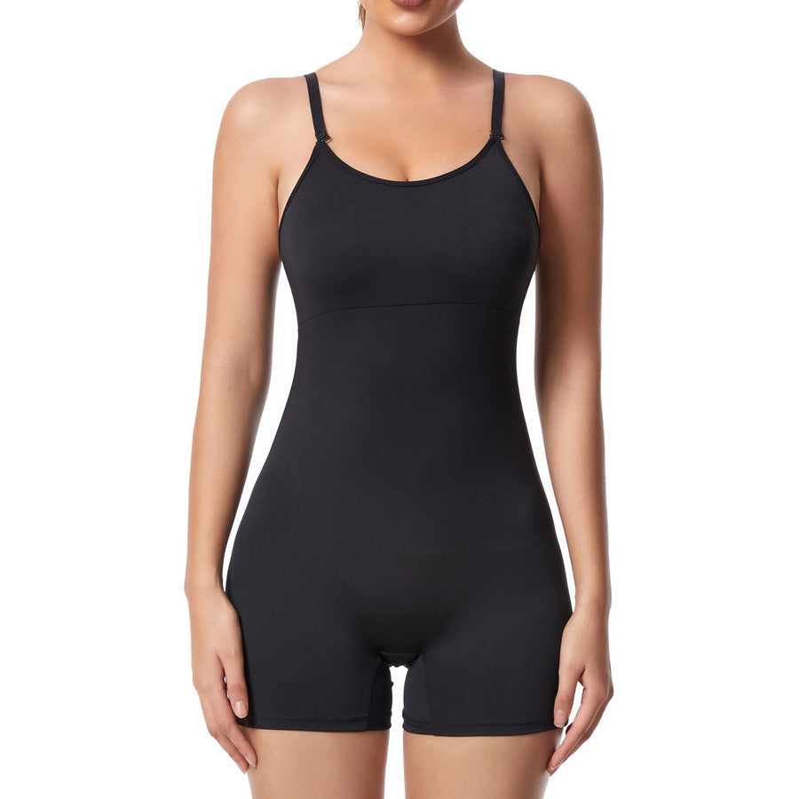 Women's Fashion Solid Color Body Shaper Sling Bodysuit