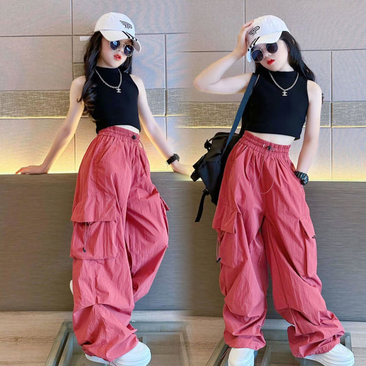 New Fashion Children's Summer Suit Quick-drying Pants