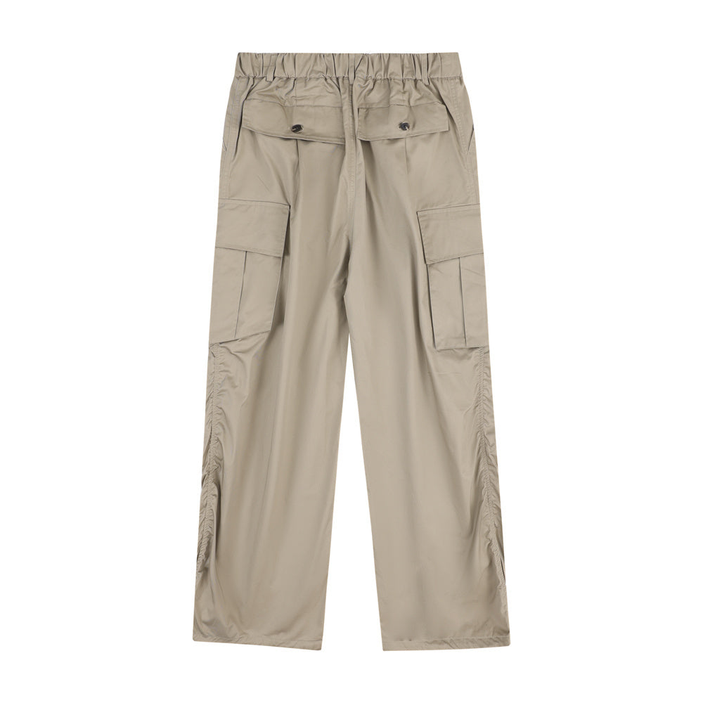 Men's Workwear With Pocket Wide-leg Trousers