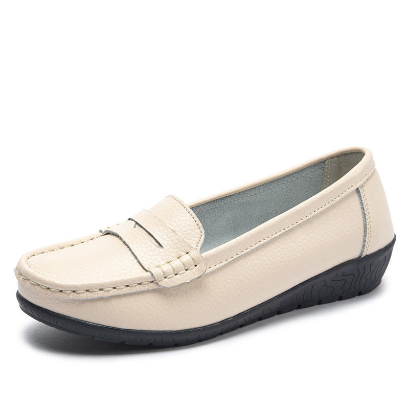 Nurse Shoes Casual Flat Heel Gommino Tendon Sole