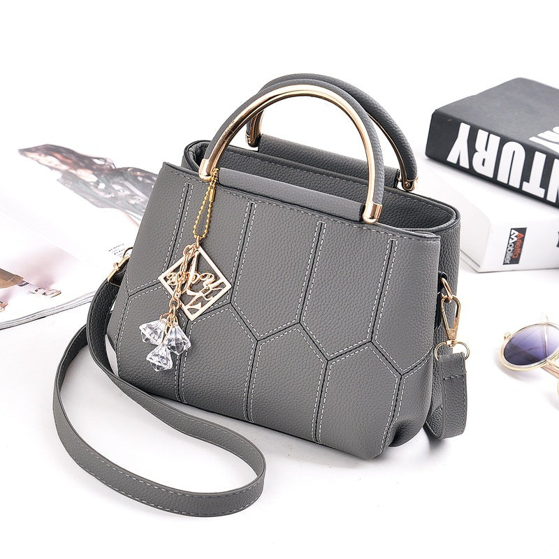 Embroidered shoulder bag