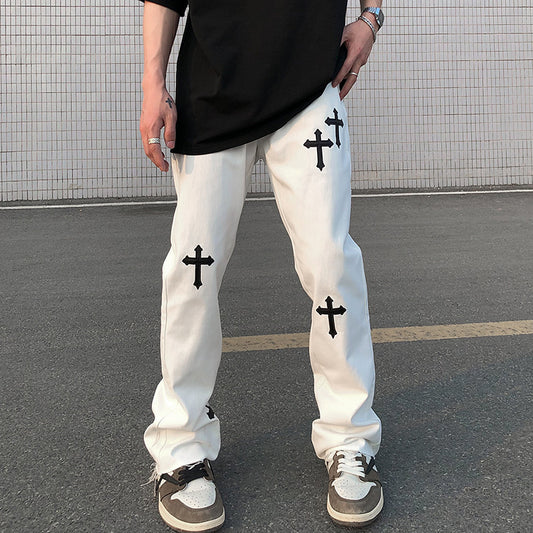 European And American High Street Loose Casual Vibe Style Long Pants