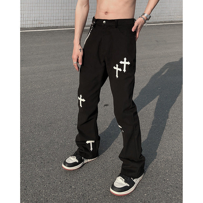 European And American High Street Loose Casual Vibe Style Long Pants