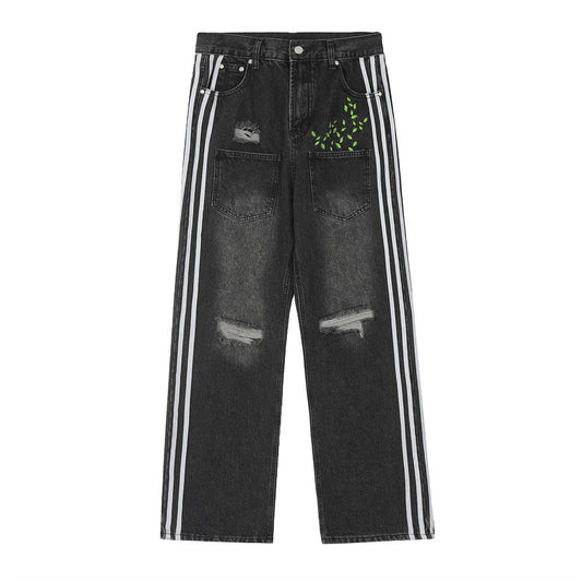 Fashion Ripped Cool Straight Jeans Men