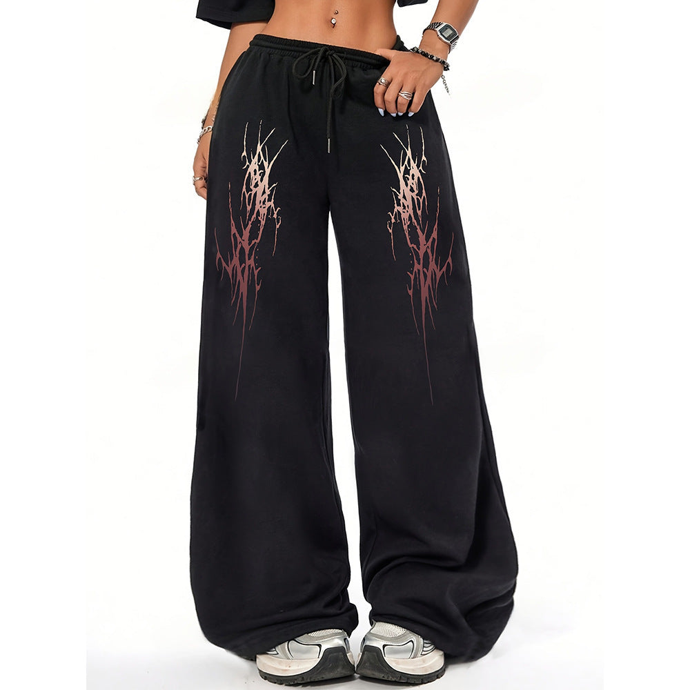High Street Hip-hop Trendy Casual Pants Summer Loose Niche Straight Versatile Long Pants