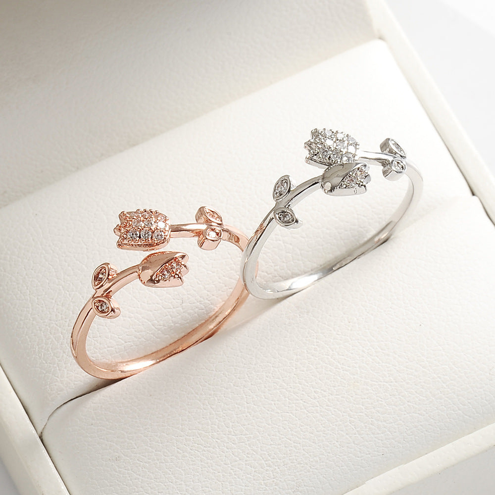 Simple Vintage French Vintage Rose Ring