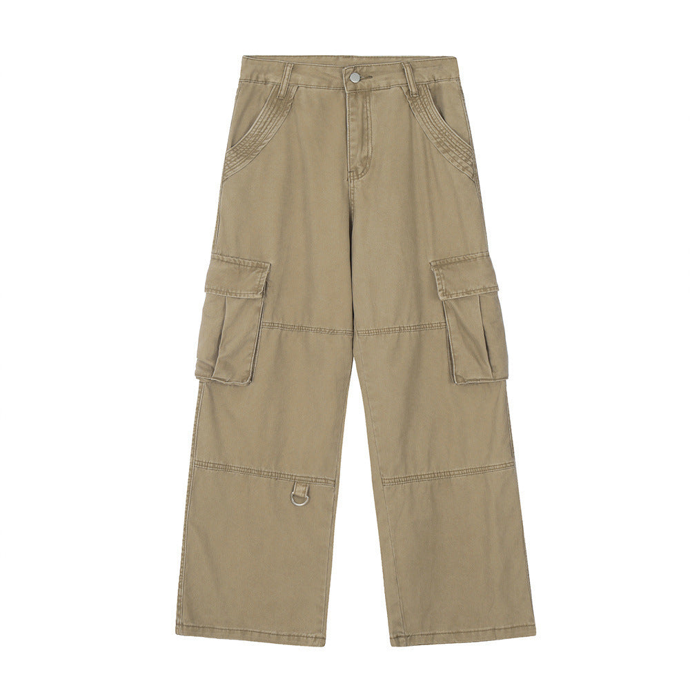 Fashion Personality Distressed Cargo Jeans Men