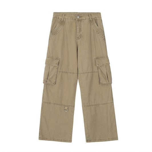 Fashion Personality Distressed Cargo Jeans Men