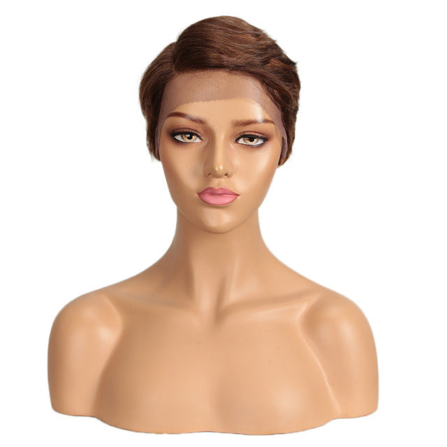 European And American Short Real Hair Headgear