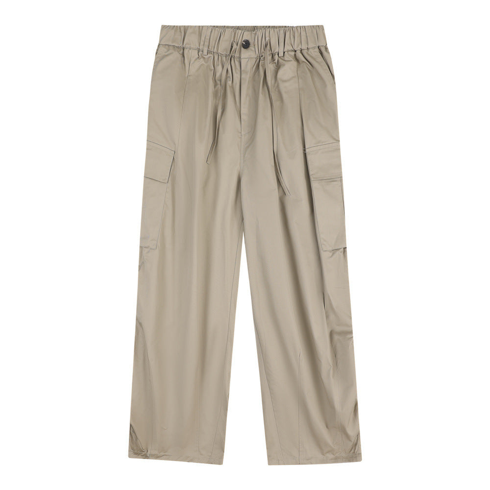 Men's Workwear With Pocket Wide-leg Trousers