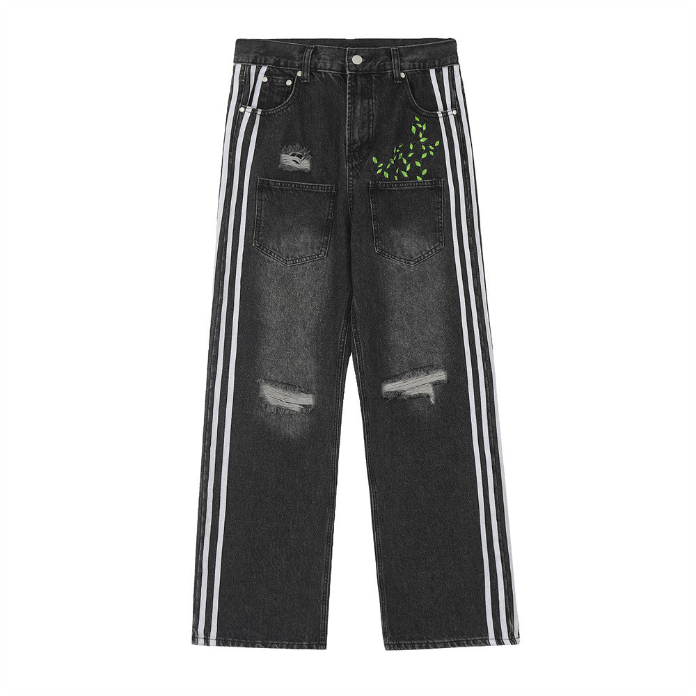 Fashion Ripped Cool Straight Jeans Men