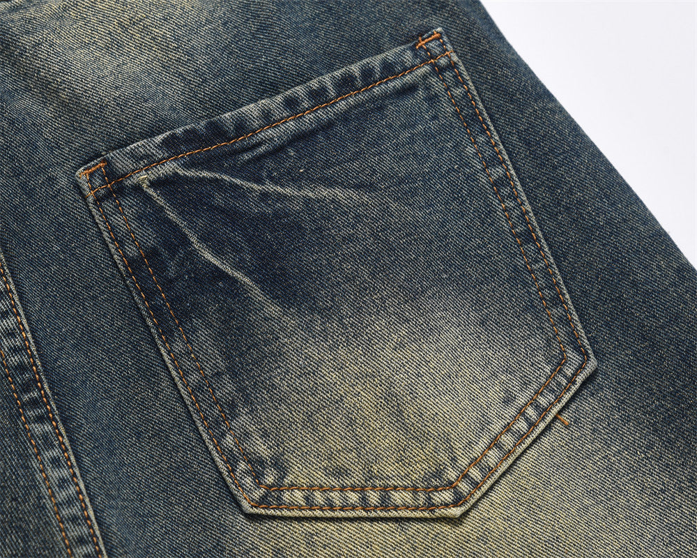 Fashion Washed Straight Jeans For Men