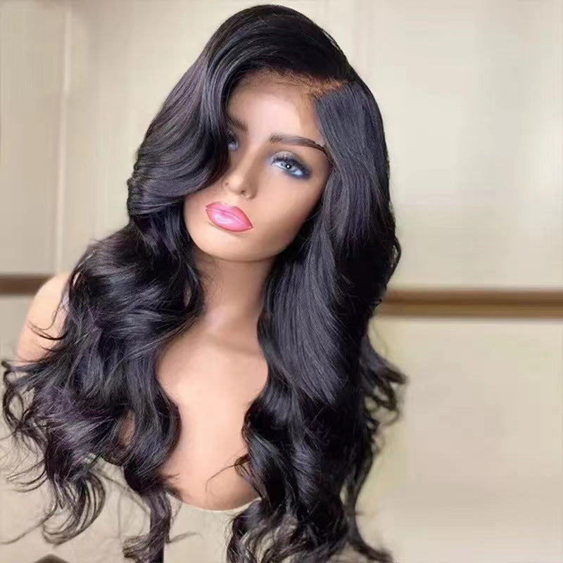 European And American Ladies Long Roll High-temperature Fiber Chemical Fiber Wig