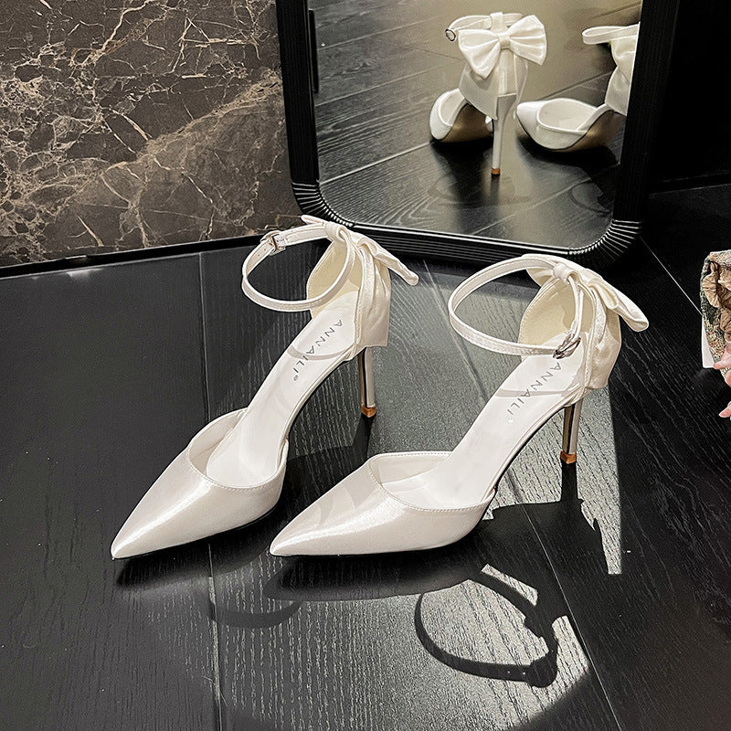Satin White Wedding Shoes Plus Size