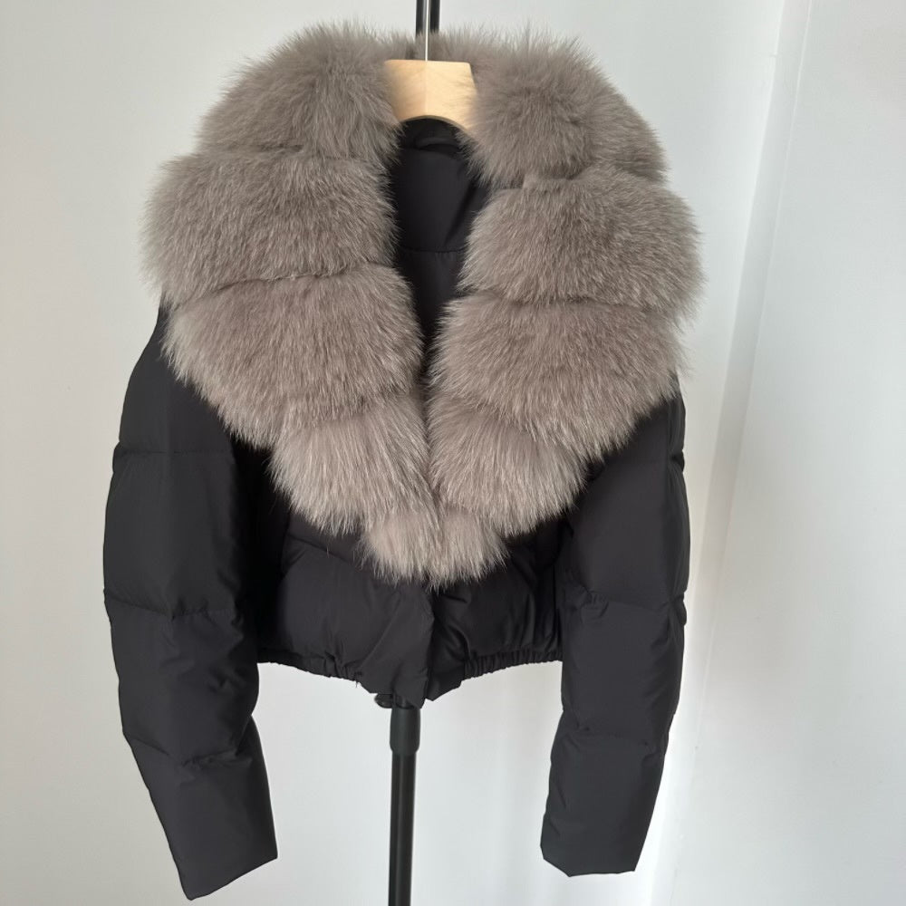 Women's Short Western Style Fashionable Warm Down Jacket