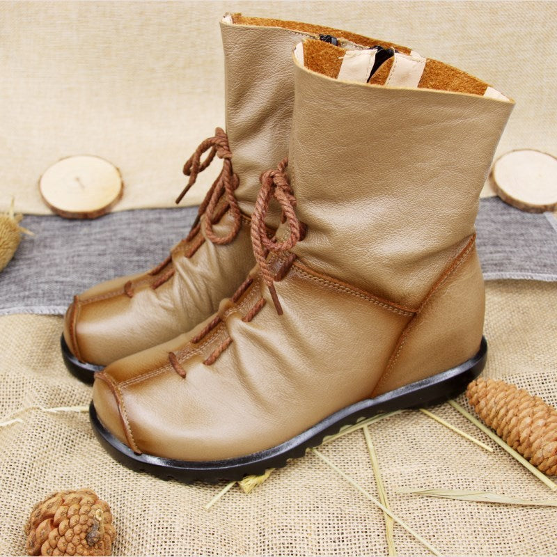 Women's Boots With Thick Heels And Soft Soles