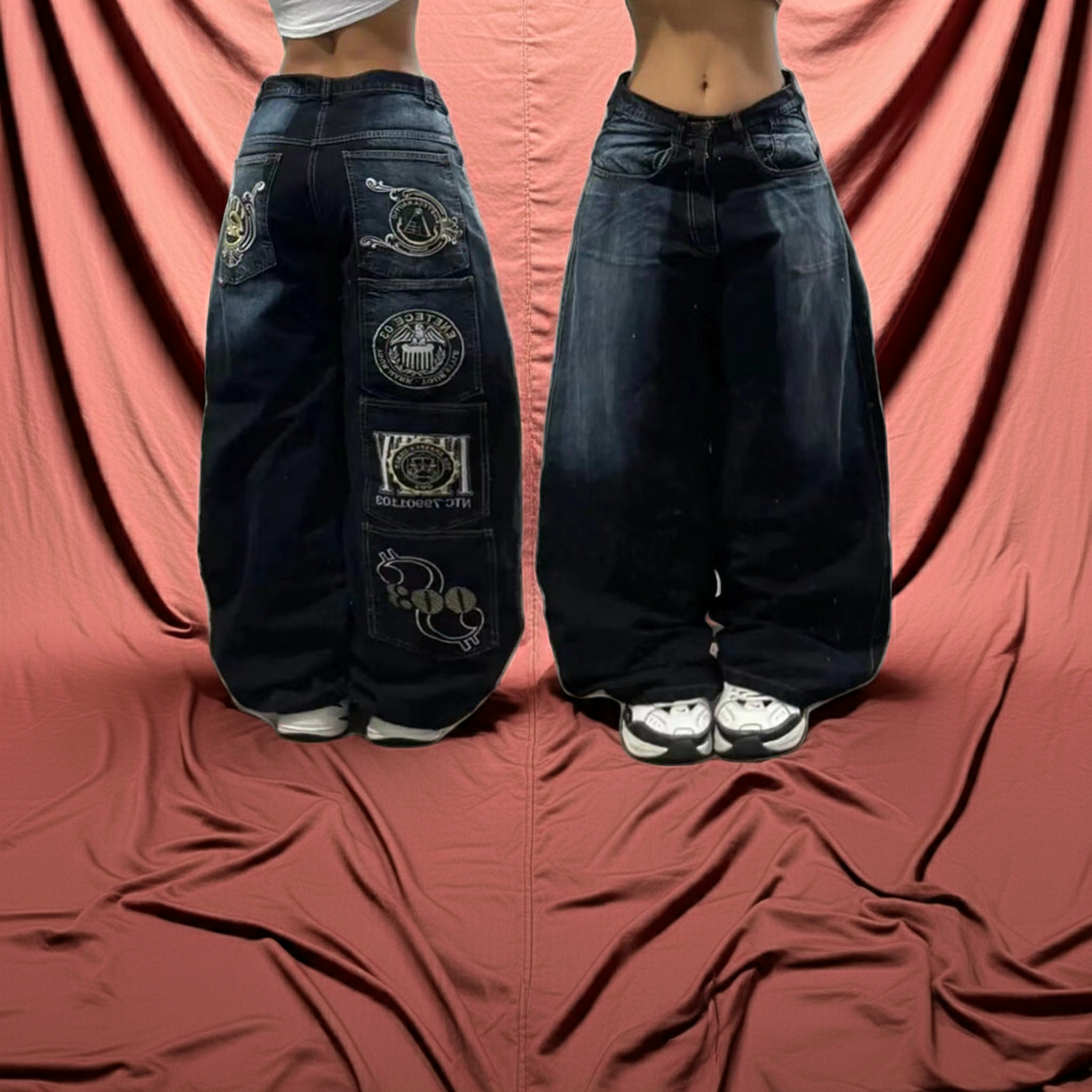 American Retro Couple Wide Leg Jeans