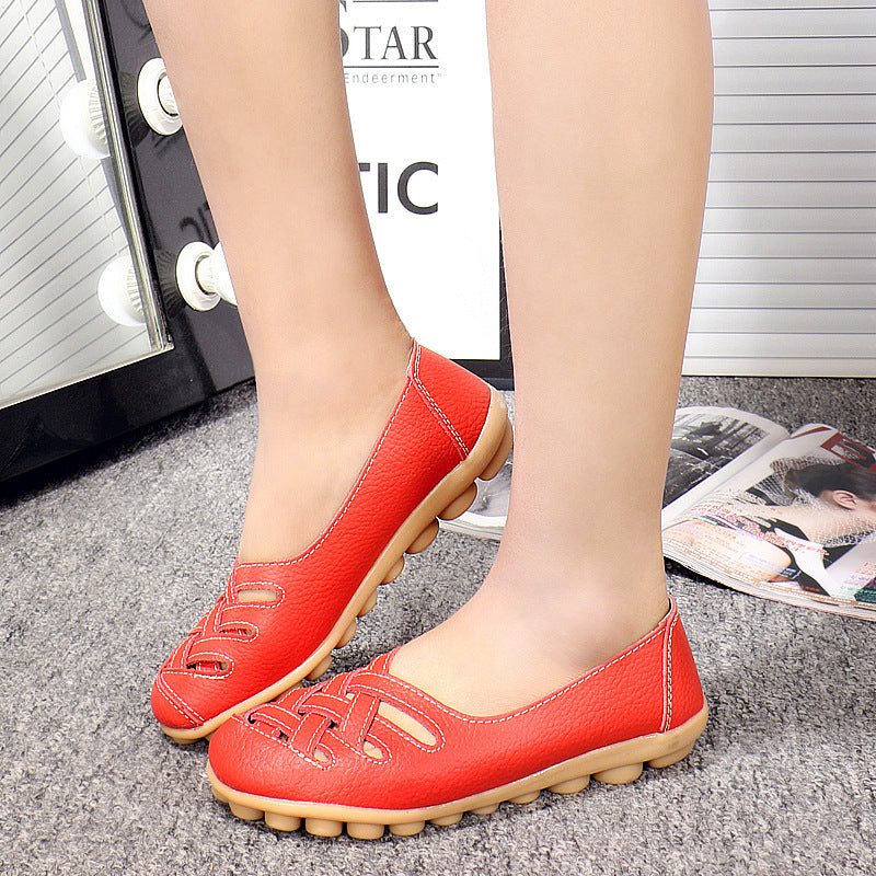 Women's Casual Hollow Flat Non-Slip Nurse Shoes