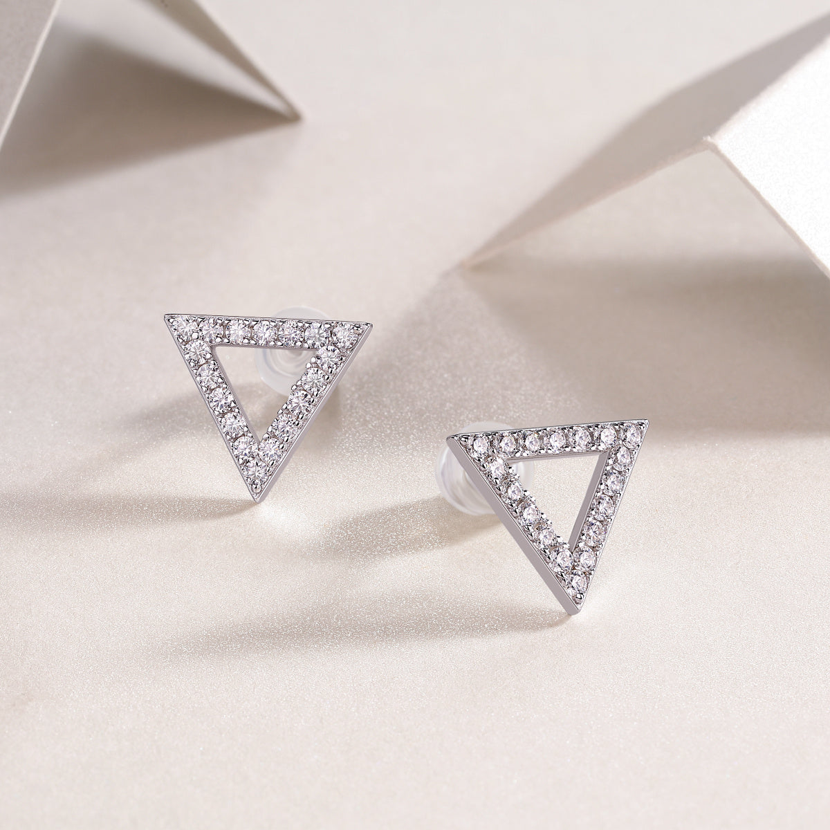 Unique Diamond Set With Moissanite Silver Earrings Luxury Fashion Diamond Earrings Stud Earrings