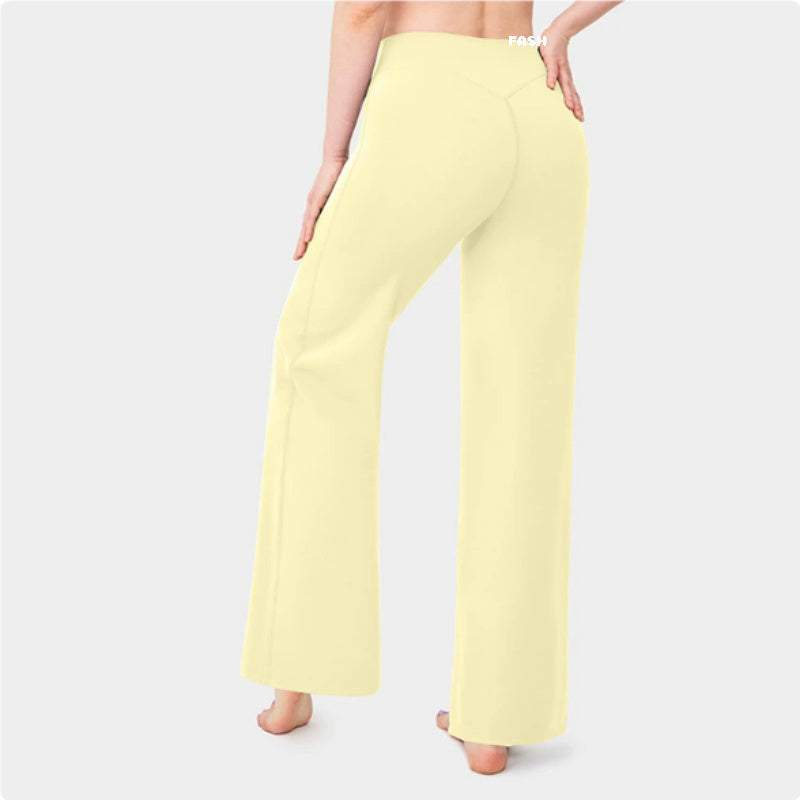Fashionable Loose Straight-leg Yoga Pants For Women