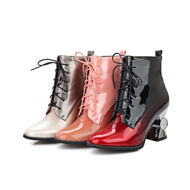 Boots with chunky heels