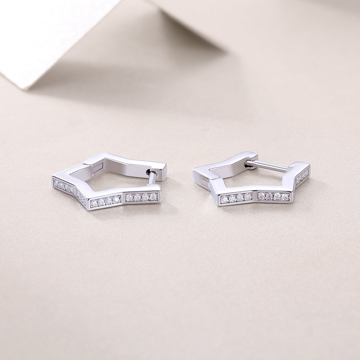 Galaxy Wandering Diamond Set Moissanite Silver Earrings Luxury Fashion Diamond Earrings Stud Earrings