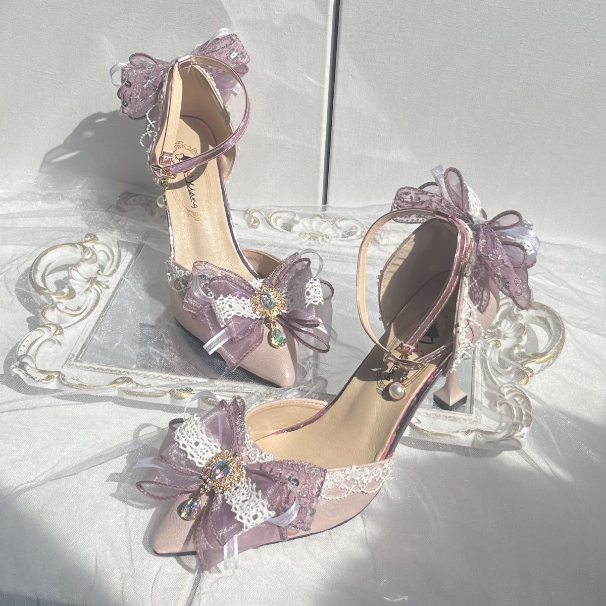 Gorgeous Flower Wedding Elegant Lolita Shoes