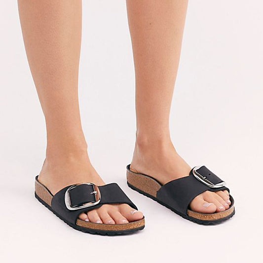 Cross-border Flat-bottomed Slip-toe Slipper Women's European And American Cool
