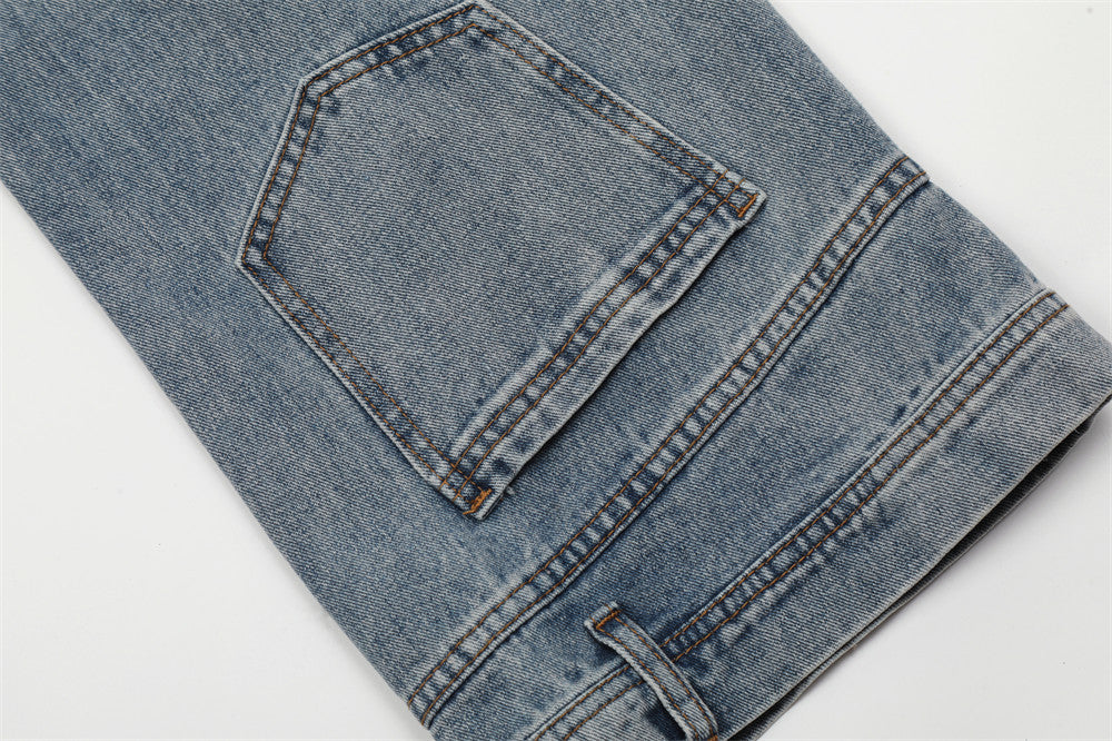 Fashion Personality Reverse Wear Jeans Men