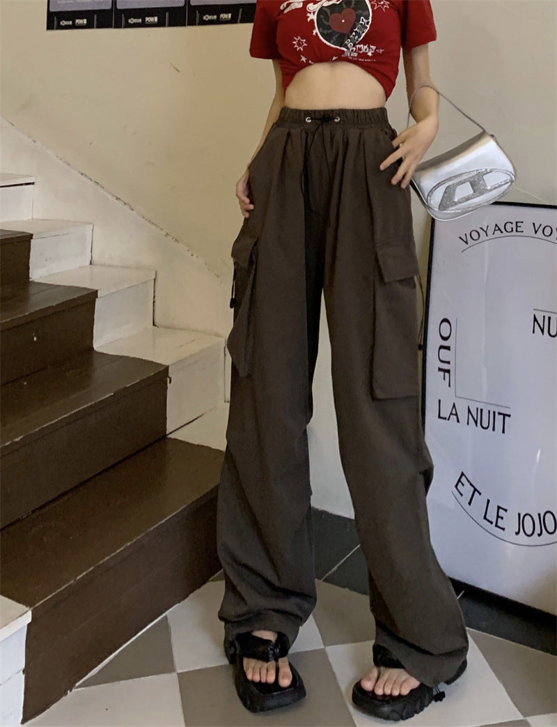 Loose Drawstring Autumn New High Waist Drape Pants For Women