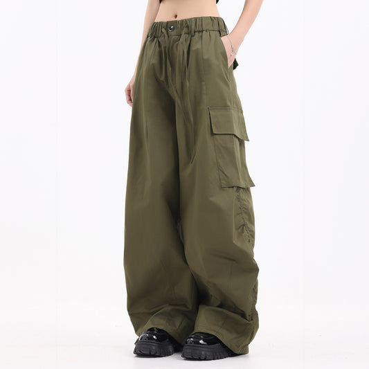 Men's Workwear With Pocket Wide-leg Trousers