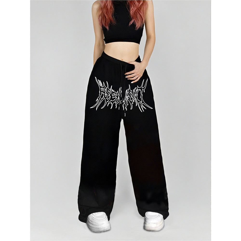 High Street Hip-hop Trendy Casual Pants Summer Loose Niche Straight Versatile Long Pants
