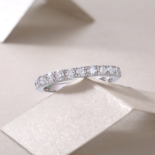 Parallel World Diamond Ring Luxury Fashion Set Moissanite Silver Ring