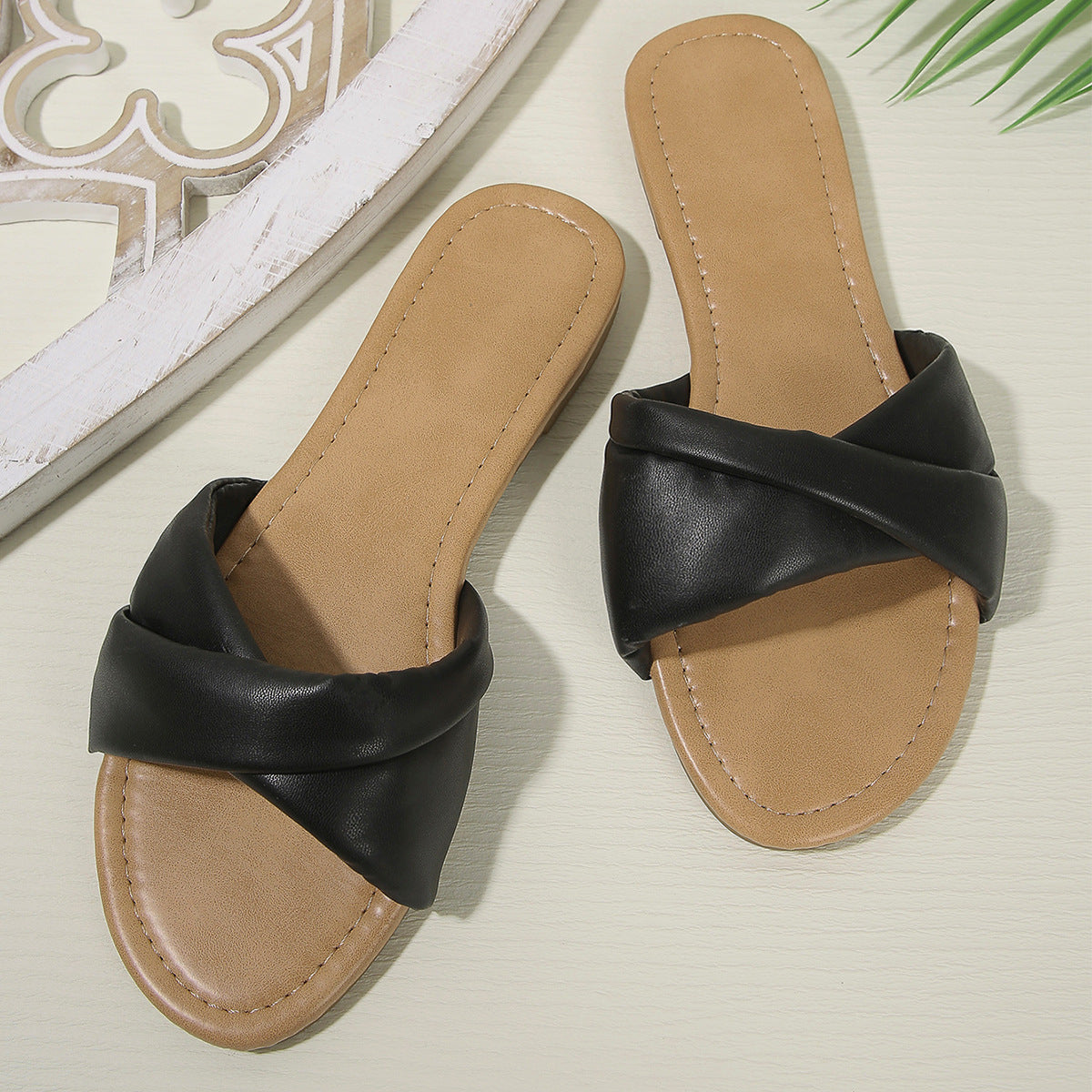 All-match Beach Vacation Flat Plus Size Women's Sandals
