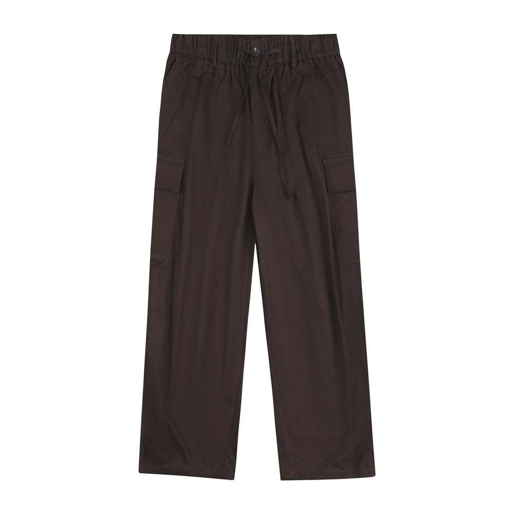 Men's Workwear With Pocket Wide-leg Trousers