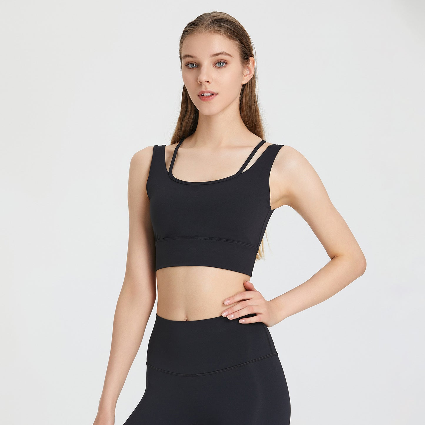 Sports Underwear Shockproof Bra Running Fitness Clothes Women's Yoga Vest With Chest Pad