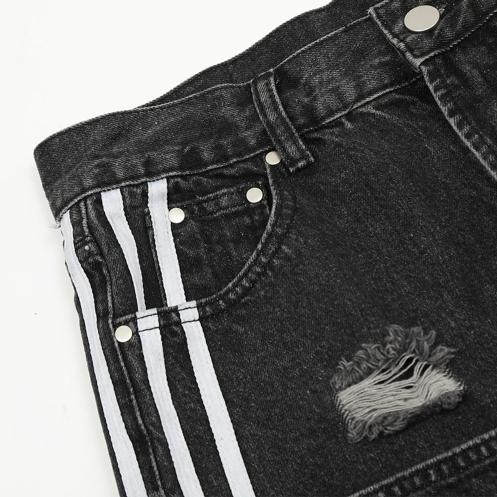 Fashion Ripped Cool Straight Jeans Men