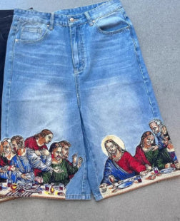 Jesus Printed Back Pocket Men