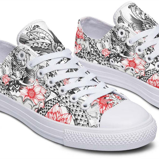 Fashion Printed Couple High Top Canvas Shoes
