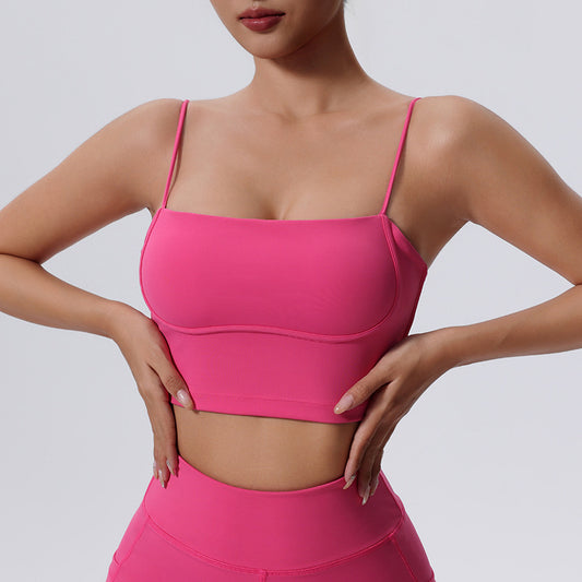 Women's Spaghetti Strap Quick-drying Exercise Bra Vest