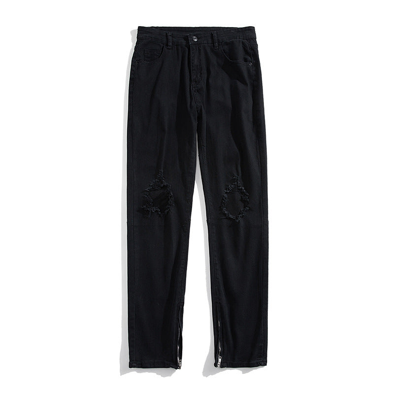 Fashion Personality American Ripped Jeans Men