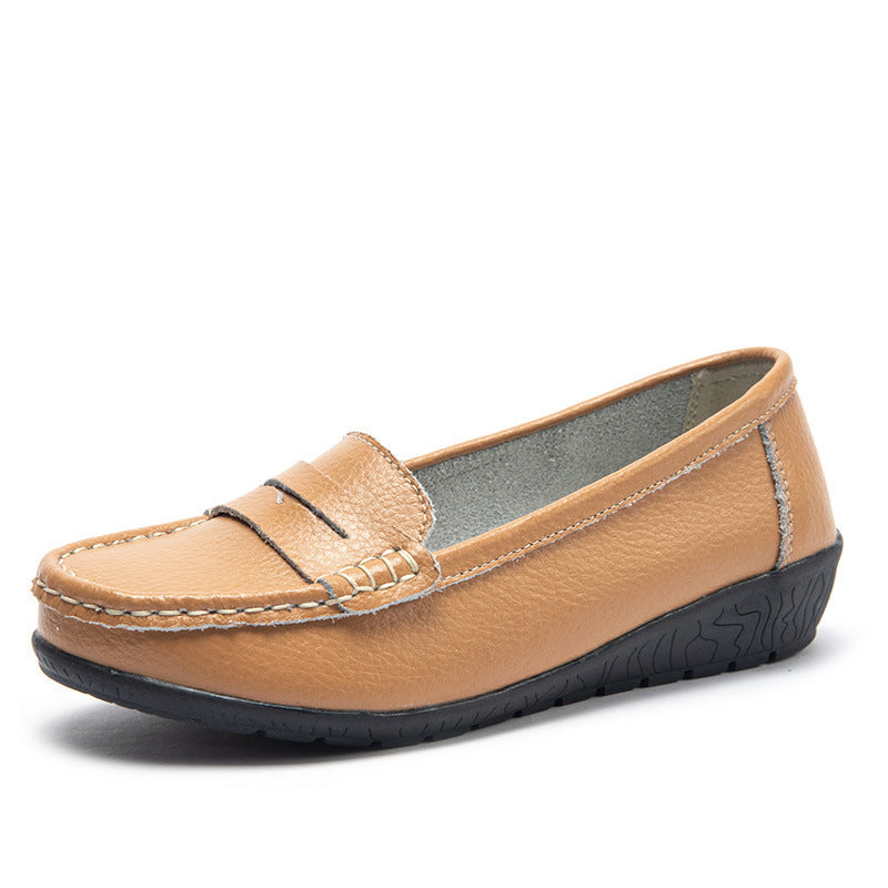 Nurse Shoes Casual Flat Heel Gommino Tendon Sole